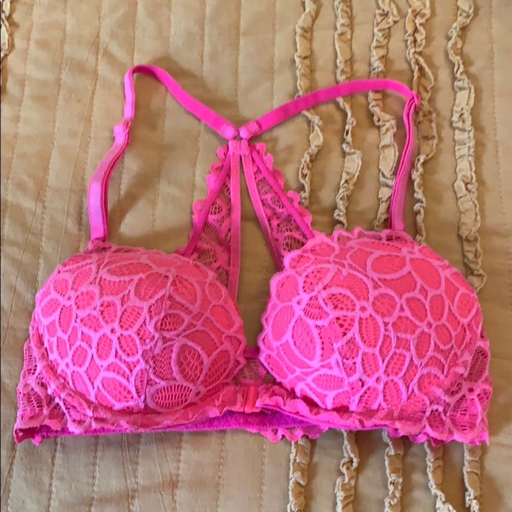 Pink Lace Bra